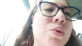 I’m so horny on the bus that I come home to cum