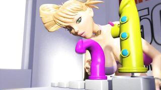 3DGSPOT – Busty Blonde Bimbo Can’t Resist Fucking All Her Holes COMPILATION! 3D ANIMATION!