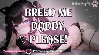 Please Breed Me, Daddy! I’m Desperate For Your Cum~ [Rough ASMR] Female Moaning and Dirty Talk