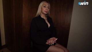 Hotel manager girl apologize for bad service