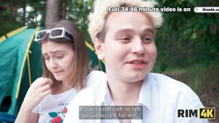 RIM4K. Swap wives, mutual rimming and anal fuck in the forest