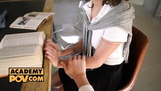 POV – Shy gal Geisha Kyd gets a hot and heavy sex lesson